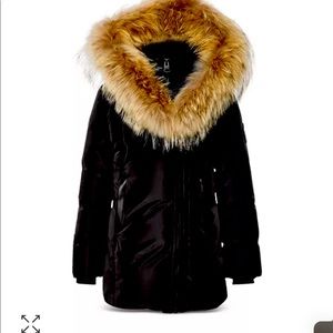 Kids, Girls Mackage coat size 6, black.